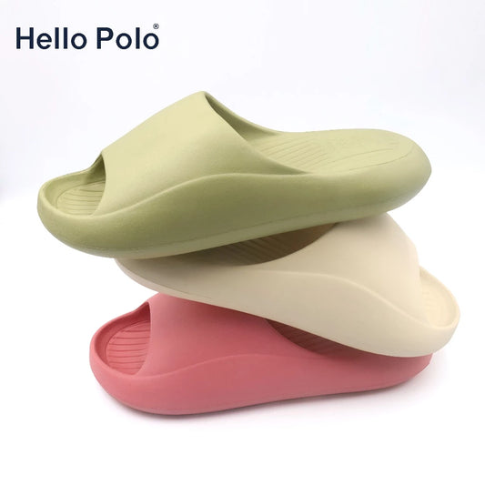 Hello Polo รองเท้าแตะผู้หญิง รองเท้านิ่มเหมือนเหยียบขี้ ลายอุ้งเท้าแมวน่ารัก พื้นหนา กันลื่น